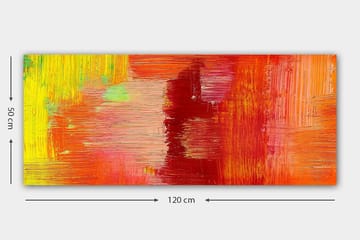 Canvastavla YTY Abstract & Fractals Flerfärgad - 120x50 cm - Inredning - Tavlor & posters - Canvastavla