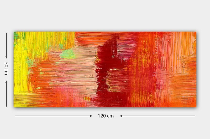 Canvastavla YTY Abstract & Fractals Flerfärgad - 120x50 cm - Inredning - Tavlor & posters - Canvastavla