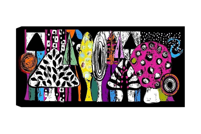 Canvastavla YTY Abstract & Fractals Flerfärgad - 120x50 cm - Inredning - Tavlor & posters - Canvastavla