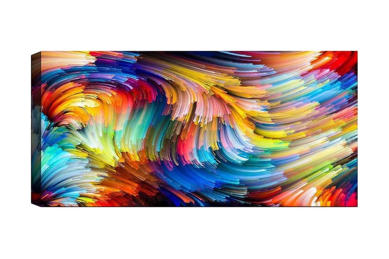 Canvastavla YTY Abstract & Fractals Flerfärgad - 120x50 cm - Inredning - Tavlor & posters - Canvastavla