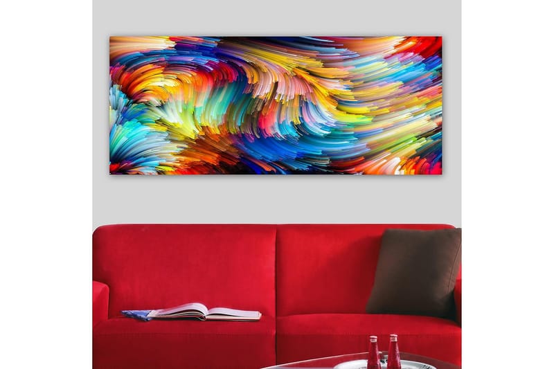Canvastavla YTY Abstract & Fractals Flerfärgad - 120x50 cm - Inredning - Tavlor & posters - Canvastavla