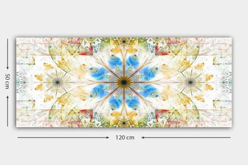Canvastavla YTY Abstract & Fractals Flerfärgad - 120x50 cm - Inredning - Tavlor & posters - Canvastavla