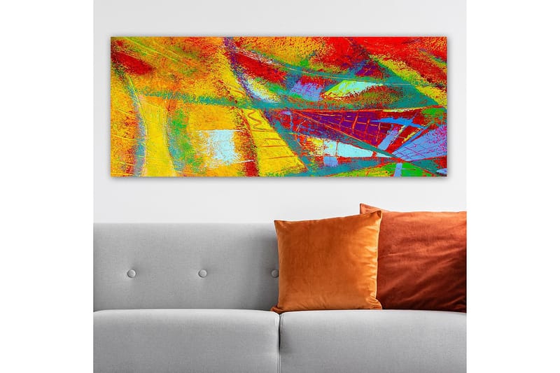 Canvastavla YTY Abstract & Fractals Flerfärgad - 120x50 cm - Inredning - Tavlor & posters - Canvastavla