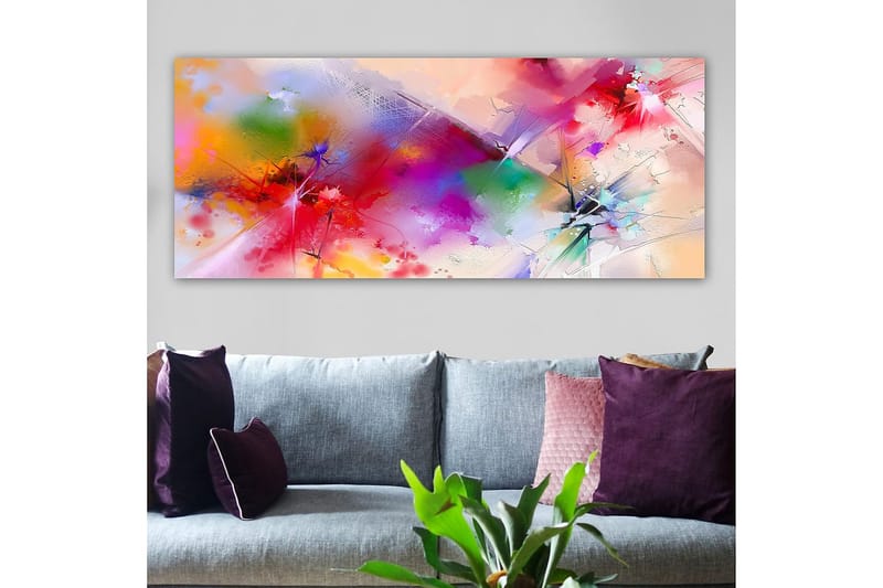 Canvastavla YTY Abstract & Fractals Flerfärgad - 120x50 cm - Inredning - Tavlor & posters - Canvastavla