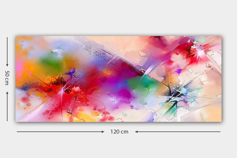Canvastavla YTY Abstract & Fractals Flerfärgad - 120x50 cm - Inredning - Tavlor & posters - Canvastavla