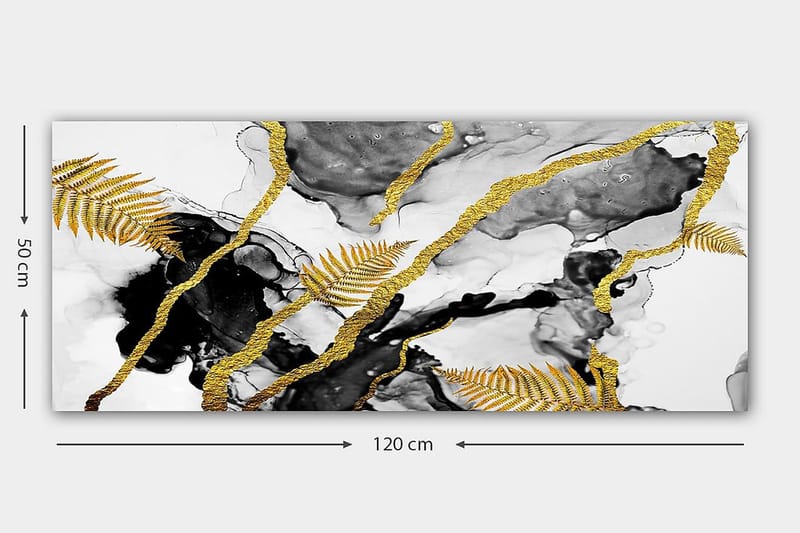 Canvastavla YTY Abstract & Fractals Flerfärgad - 120x50 cm - Inredning - Tavlor & posters - Canvastavla