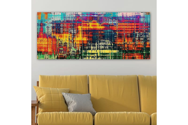 Canvastavla YTY Abstract & Fractals Flerfärgad - 120x50 cm - Inredning - Tavlor & posters - Canvastavla