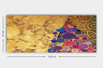 Canvastavla YTY Abstract & Fractals Flerfärgad - 120x50 cm - Inredning - Tavlor & posters - Canvastavla