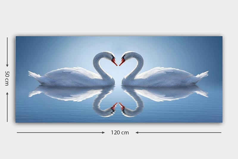 Canvastavla YTY Abstract & Fractals Flerfärgad - 120x50 cm - Inredning - Tavlor & posters - Canvastavla