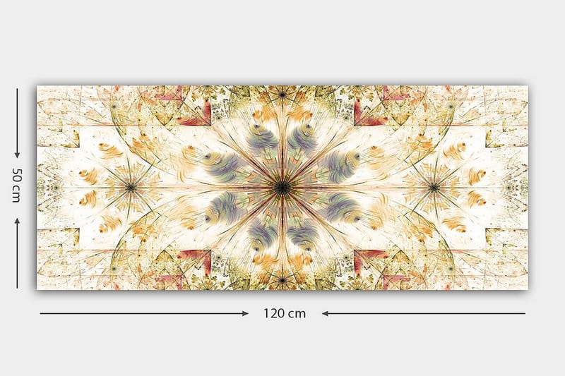 Canvastavla YTY Abstract & Fractals Flerfärgad - 120x50 cm - Inredning - Tavlor & posters - Canvastavla