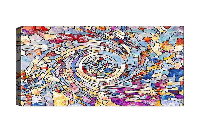Canvastavla YTY Abstract & Fractals Flerfärgad - 120x50 cm - Inredning - Tavlor & posters - Canvastavla