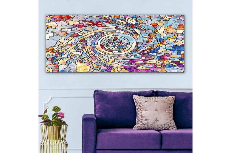 Canvastavla YTY Abstract & Fractals Flerfärgad - 120x50 cm - Inredning - Tavlor & posters - Canvastavla