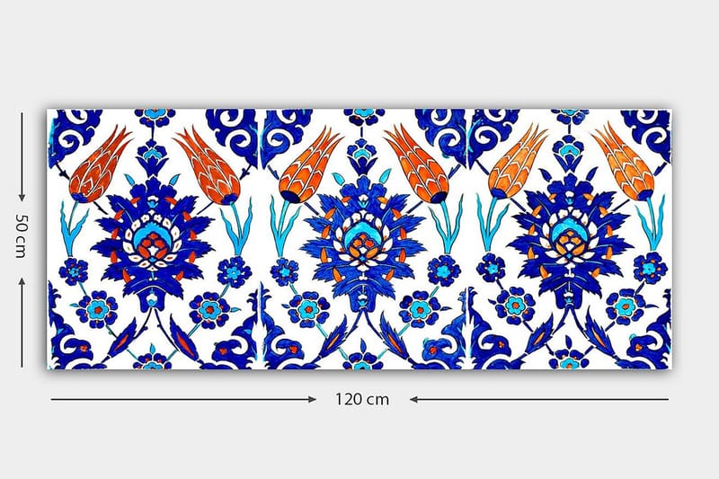 Canvastavla YTY Abstract & Fractals Flerfärgad - 120x50 cm - Inredning - Tavlor & posters - Canvastavla