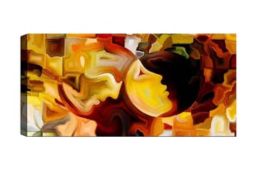 Canvastavla YTY Abstract & Fractals Flerfärgad - 120x50 cm - Inredning - Tavlor & posters - Canvastavla