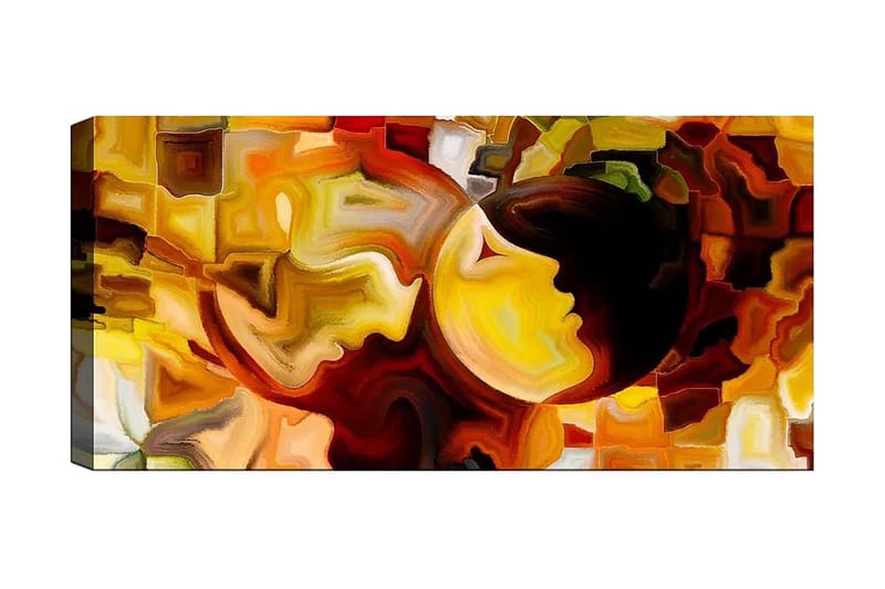 Canvastavla YTY Abstract & Fractals Flerfärgad - 120x50 cm - Inredning - Tavlor & posters - Canvastavla