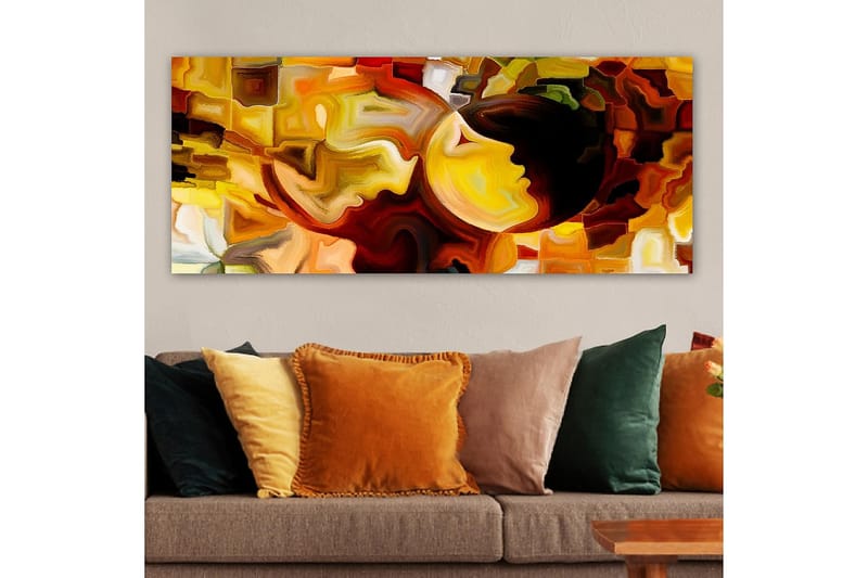 Canvastavla YTY Abstract & Fractals Flerfärgad - 120x50 cm - Inredning - Tavlor & posters - Canvastavla