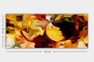 Canvastavla YTY Abstract & Fractals Flerfärgad - 120x50 cm - Inredning - Tavlor & posters - Canvastavla