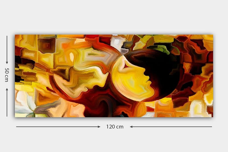 Canvastavla YTY Abstract & Fractals Flerfärgad - 120x50 cm - Inredning - Tavlor & posters - Canvastavla