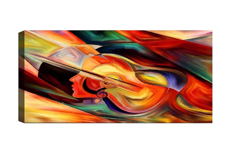 Canvastavla YTY Abstract & Fractals Flerfärgad - 120x50 cm - Inredning - Tavlor & posters - Canvastavla