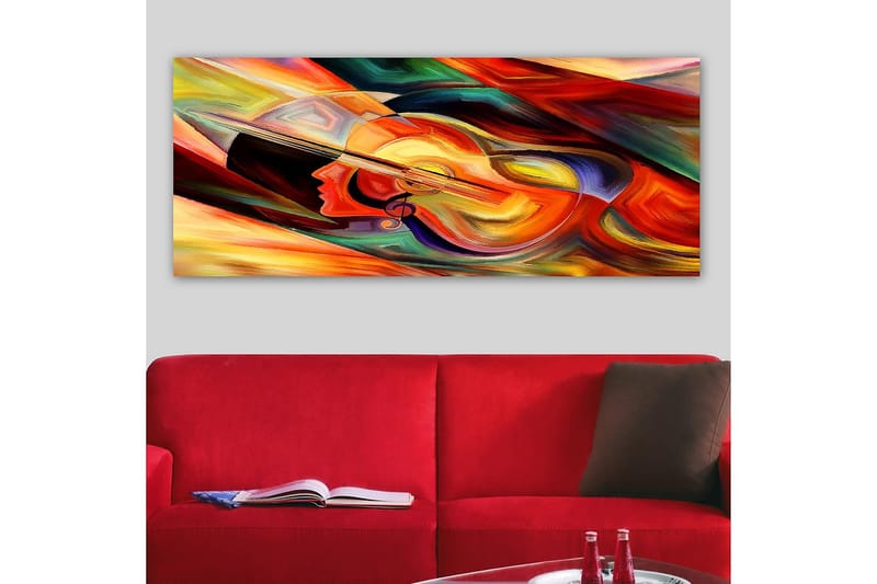 Canvastavla YTY Abstract & Fractals Flerfärgad - 120x50 cm - Inredning - Tavlor & posters - Canvastavla