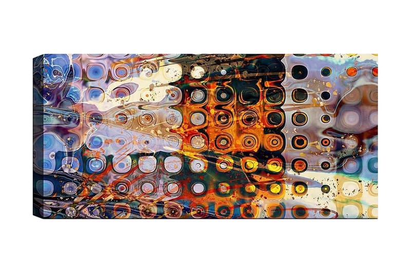 Canvastavla YTY Abstract & Fractals Flerfärgad - 120x50 cm - Inredning - Tavlor & posters - Canvastavla