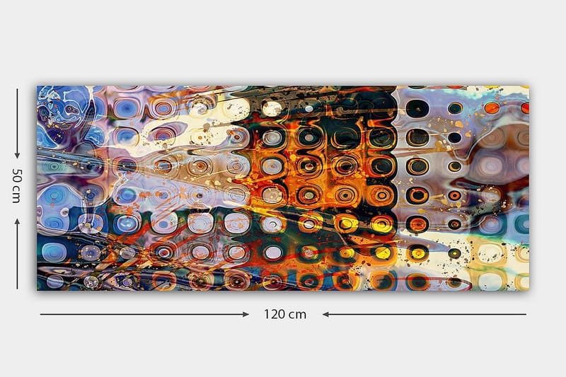Canvastavla YTY Abstract & Fractals Flerfärgad - 120x50 cm - Inredning - Tavlor & posters - Canvastavla