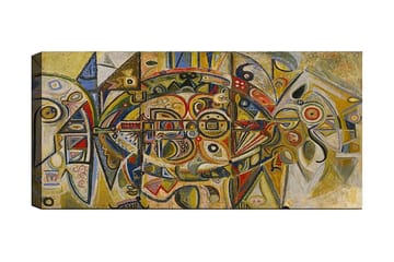 Canvastavla YTY Abstract & Fractals Flerfärgad - 120x50 cm - Inredning - Tavlor & posters - Canvastavla