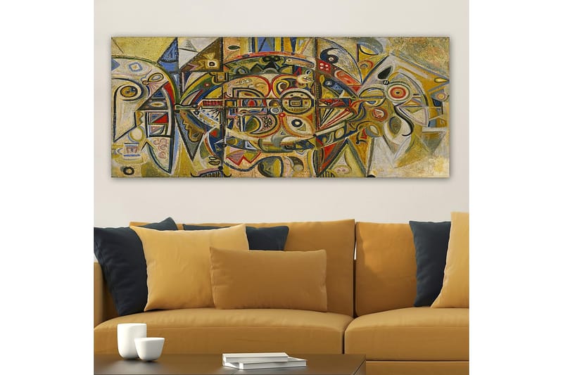 Canvastavla YTY Abstract & Fractals Flerfärgad - 120x50 cm - Inredning - Tavlor & posters - Canvastavla