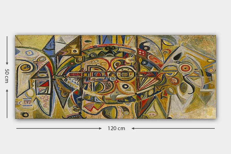 Canvastavla YTY Abstract & Fractals Flerfärgad - 120x50 cm - Inredning - Tavlor & posters - Canvastavla