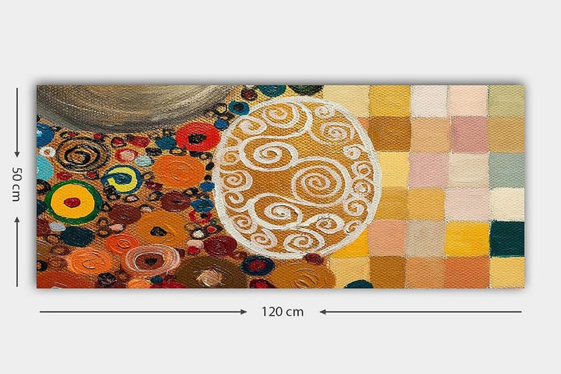 Canvastavla YTY Abstract & Fractals Flerfärgad - 120x50 cm - Inredning - Tavlor & posters - Canvastavla