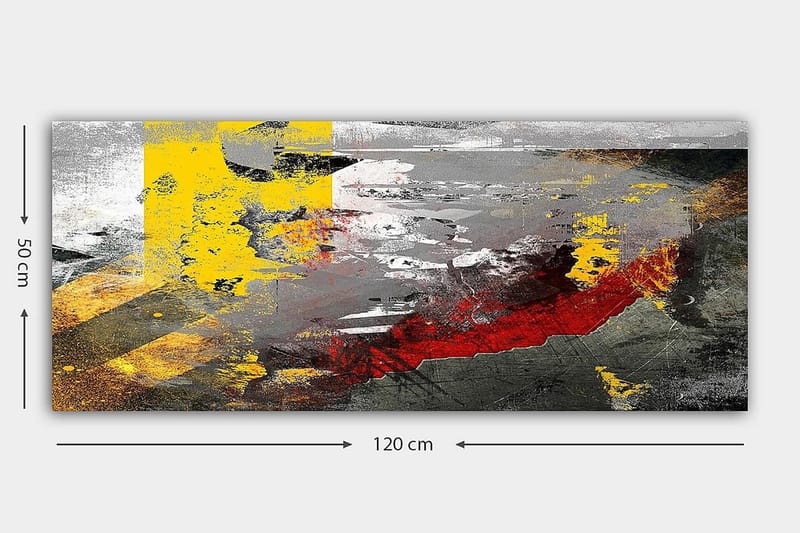 Canvastavla YTY Abstract & Fractals Flerfärgad - 120x50 cm - Inredning - Tavlor & posters - Canvastavla
