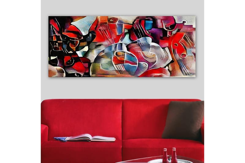 Canvastavla YTY Abstract & Fractals Flerfärgad - 120x50 cm - Inredning - Tavlor & posters - Canvastavla