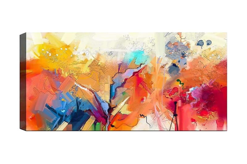 Canvastavla YTY Abstract & Fractals Flerfärgad - 120x50 cm - Inredning - Tavlor & posters - Canvastavla