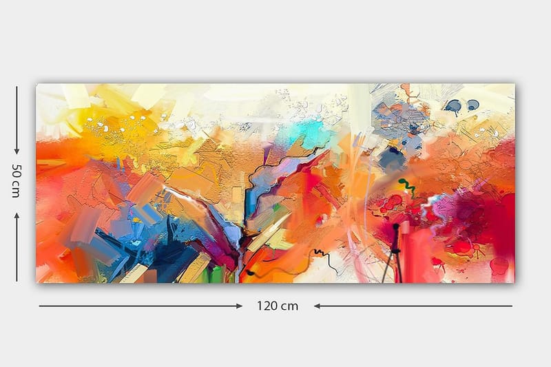 Canvastavla YTY Abstract & Fractals Flerfärgad - 120x50 cm - Inredning - Tavlor & posters - Canvastavla
