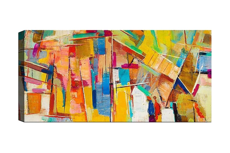 Canvastavla YTY Abstract & Fractals Flerfärgad - 120x50 cm - Inredning - Tavlor & posters - Canvastavla