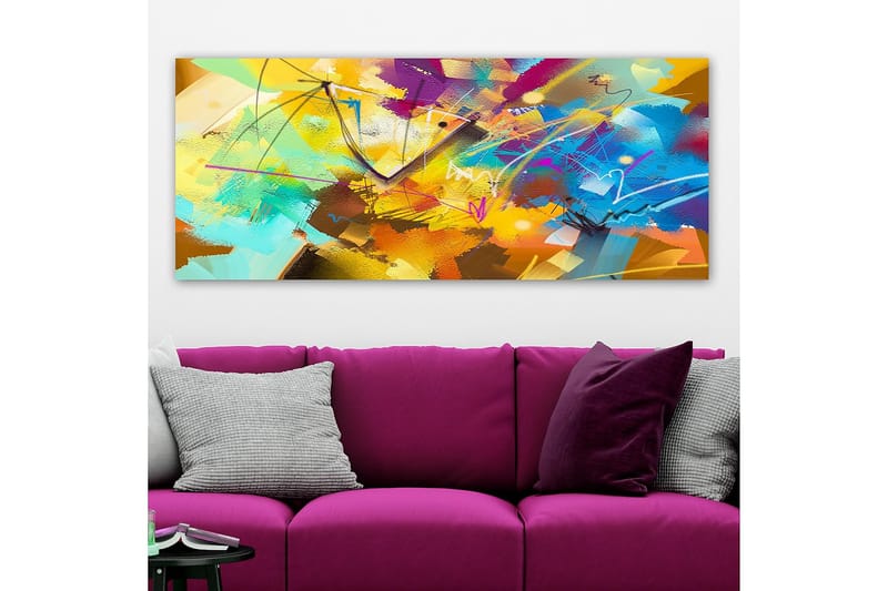 Canvastavla YTY Abstract & Fractals Flerfärgad - 120x50 cm - Inredning - Tavlor & posters - Canvastavla