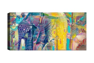 Canvastavla YTY Abstract & Fractals Flerfärgad - 120x50 cm - Inredning - Tavlor & posters - Canvastavla