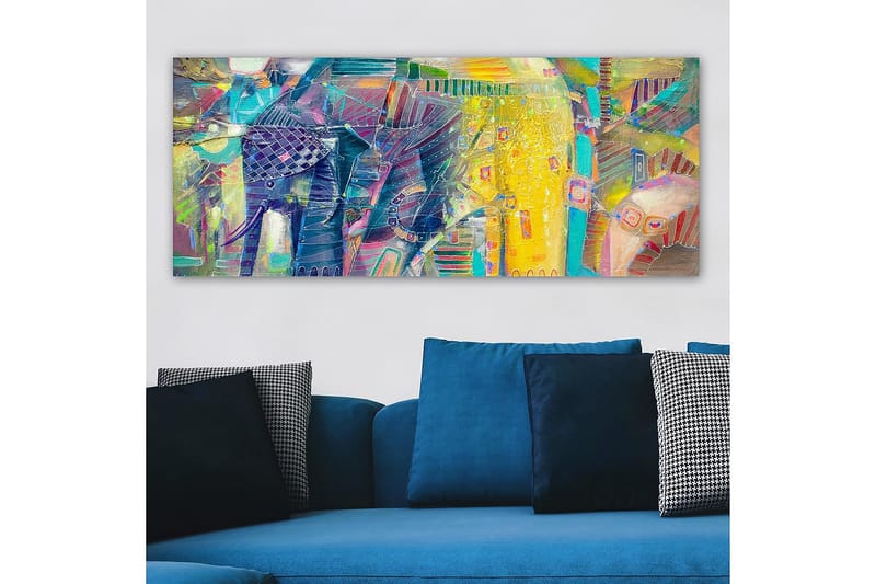 Canvastavla YTY Abstract & Fractals Flerfärgad - 120x50 cm - Inredning - Tavlor & posters - Canvastavla