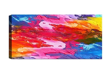 Canvastavla YTY Abstract & Fractals Flerfärgad - 120x50 cm - Inredning - Tavlor & posters - Canvastavla