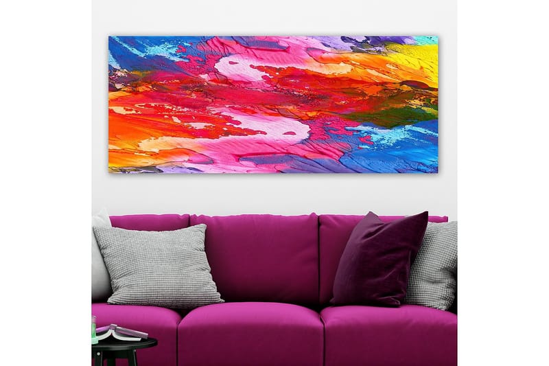 Canvastavla YTY Abstract & Fractals Flerfärgad - 120x50 cm - Inredning - Tavlor & posters - Canvastavla