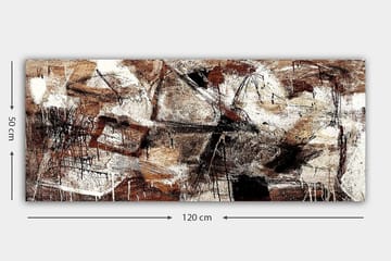 Canvastavla YTY Abstract & Fractals Flerfärgad - 120x50 cm - Inredning - Tavlor & posters - Canvastavla