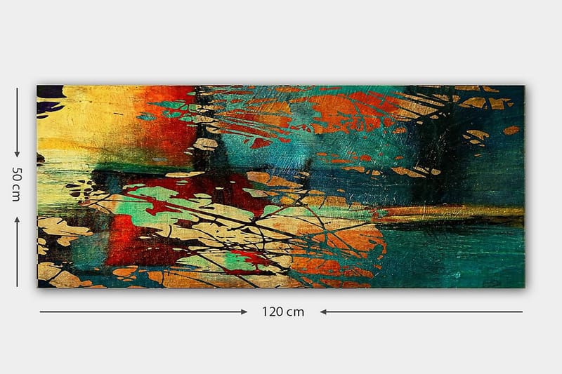 Canvastavla YTY Abstract & Fractals Flerfärgad - 120x50 cm - Inredning - Tavlor & posters - Canvastavla