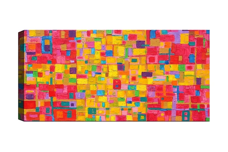 Canvastavla YTY Abstract & Fractals Flerfärgad - 120x50 cm - Inredning - Tavlor & posters - Canvastavla