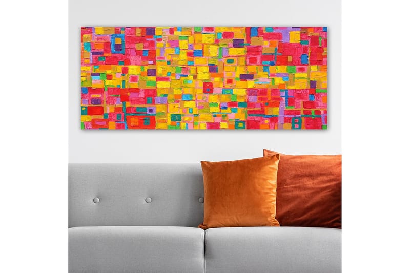 Canvastavla YTY Abstract & Fractals Flerfärgad - 120x50 cm - Inredning - Tavlor & posters - Canvastavla