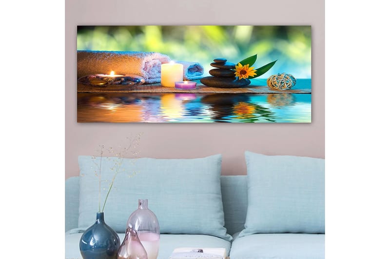 Canvastavla YTY Abstract & Fractals Flerfärgad - 120x50 cm - Inredning - Tavlor & posters - Canvastavla