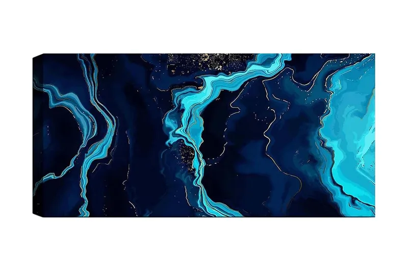 Canvastavla YTY Abstract & Fractals Flerfärgad - 120x50 cm - Inredning - Tavlor & posters - Canvastavla