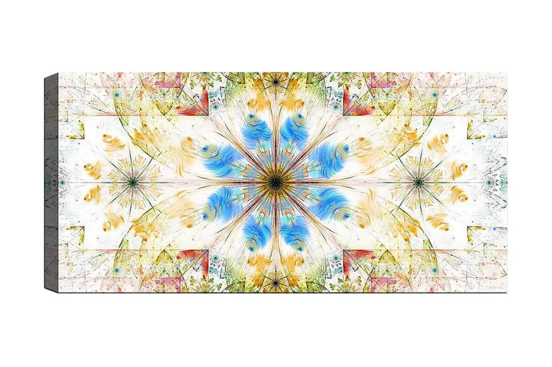 Canvastavla YTY Abstract & Fractals Flerfärgad, 120x50 cm