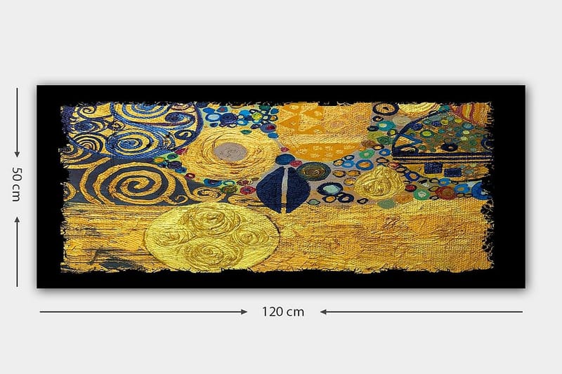 Canvastavla YTY Abstract & Fractals Flerfärgad - 120x50 cm - Inredning - Tavlor & posters - Canvastavla