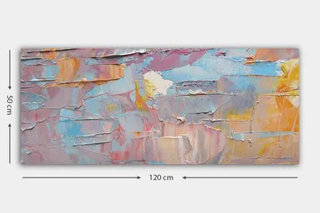 Canvastavla YTY Abstract & Fractals Flerfärgad - 120x50 cm - Inredning - Tavlor & posters - Canvastavla