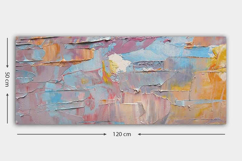 Canvastavla YTY Abstract & Fractals Flerfärgad - 120x50 cm - Inredning - Tavlor & posters - Canvastavla